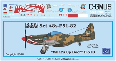 1:48 N.A. P-51D Mustang "What's Up Doc?"
