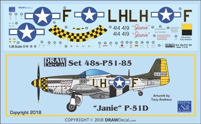 1:48 N.A. P-51D Mustang "Janie"