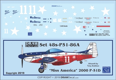 1:48 N.A. P-51D Mustang "Miss America" (2000 Update)
