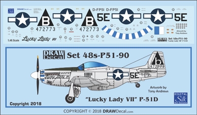 1:48 N.A. P-51D Mustang "Lucky Lady VII"