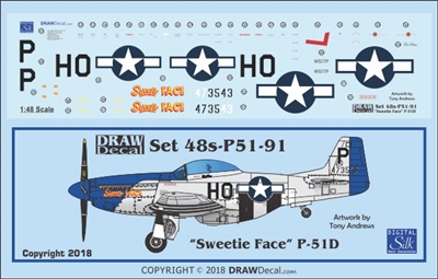 1:48 N.A. P-51D Mustang "Sweetie Face"