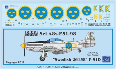 1:48 N.A. P-51D Mustang "Swedish 26158"