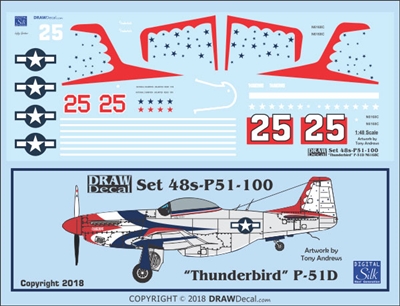 1:48 N.A. P-51D Mustang "Thunderbird"
