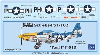 1:48 N.A. P-51D Mustang "Paul I"
