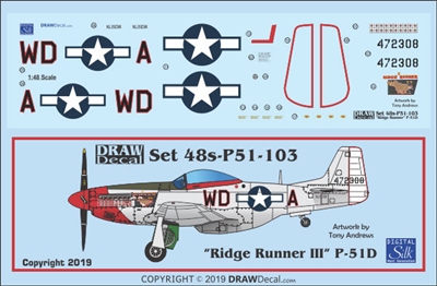 1:48 N.A. P-51D Mustang "Ridge Runner III"