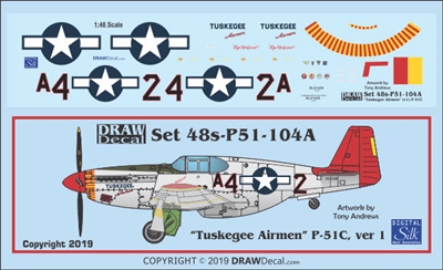 1:48 N.A. P-51C Mustang "Tuskeegee Airmen" (version 1)