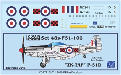 1:48 N.A. P-51D Mustang "NZ2415 / ZK-TAF""
