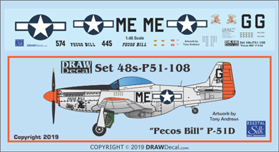 1:48 N.A. P-51D Mustang "Pecos Bill"