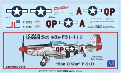 1:48 N.A. P-51D Mustang "Man 'O War"