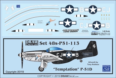 1:48 N.A. P-51D Mustang "Temptation"