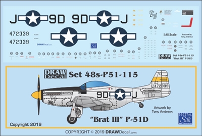 1:48 N.A. P-51D Mustang "The Brat III"