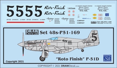 1:48 N.A. P-51D Mustang "Roto Finish"