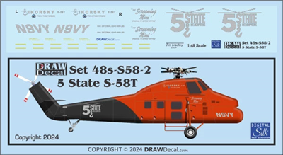 1:48 5 State Helicopters Sikorsky S.58T 'The Screaming Mimi'
