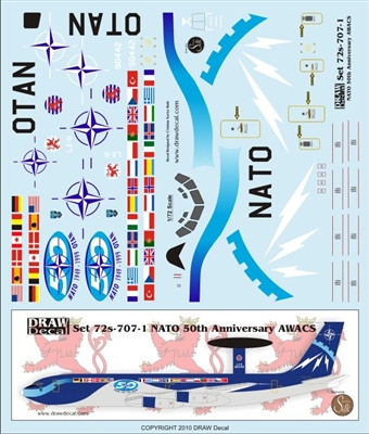 1:72 NATO '50th Anniversary' Boeing E3 AWACS