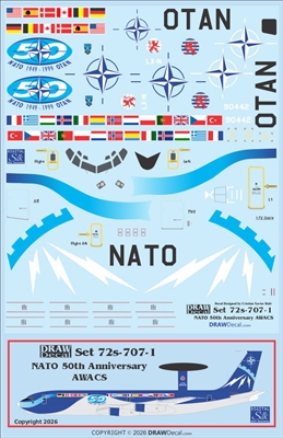 1:72 NATO '50th Anniversary' Boeing E3 AWACS