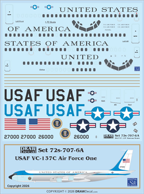 1:72 United States of America (VIP) Boeing VC-137C (707-320C)