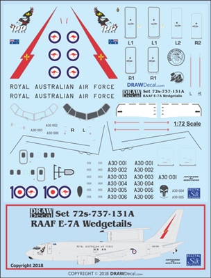 1:72 Royal Australian Air Force Boeing E-7A (737-700) 'Wedgetail'