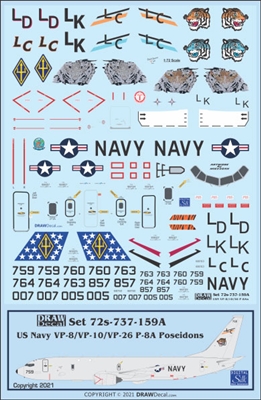 1:72 US Navy Boeing P-8A Poseidon VP-8, VP-10, VP-26