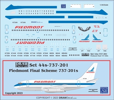 1:72 Piedmont Airlines Boeing 737-200