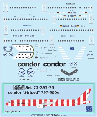1:72 Condor (2022 cs) Boeing 757-300