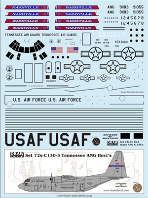 1:72 USAF Tennessee Air National Guard C-130's