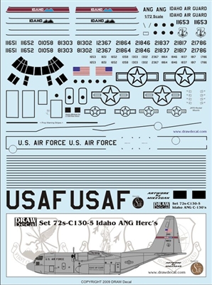1:72 USAF Idaho Air National Guard C-130's