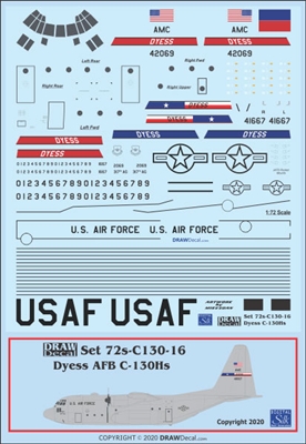 1:72 USAF 'Dyess AFB, Texas' C.130H Hercules