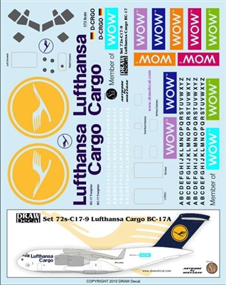 1:72 McDD BC17 Globemaster III Lufthansa Cargo