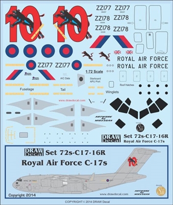 1:72 RAF McDD C17 Globemaster III