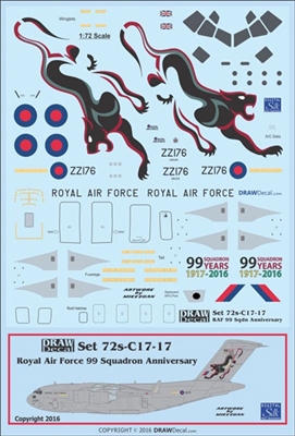 1:72 Royal Air Force 99 Squadron Anniversary C-17A