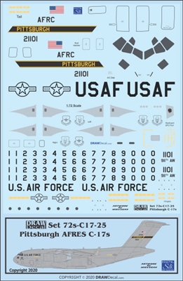 1:72 USAF Pittsburg Air Force Reserve  McDD C17 Globemaster III