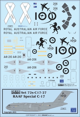 1:72 Royal Australian Air Force 'White Ribbon'  McDD C17 Globemaster III