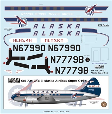 1:72 Curtiss C.46, Alaska Airlines