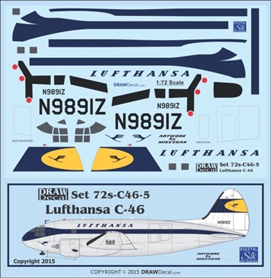 1:72 Lufthansa Curtiss C.46D Commando