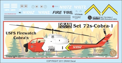 1:72 US Fire Service 'Firewatch' Cobra