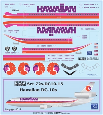 1:72 Hawaiian Air McDD DC -10-10