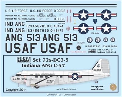 1:72 Indiana Air National Guard Douglas C.47