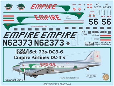 1:72 Empire Airlines Douglas DC-3