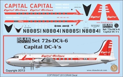 1:72 Capital Airlines Douglas DC-4