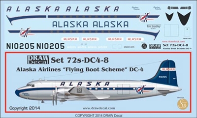 1:72 Alaska Airlines Douglas DC-4