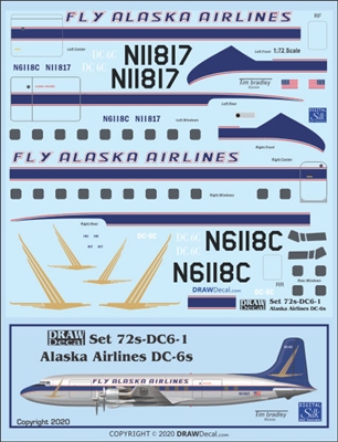 1:72 Alaska Airlines Douglas DC-6