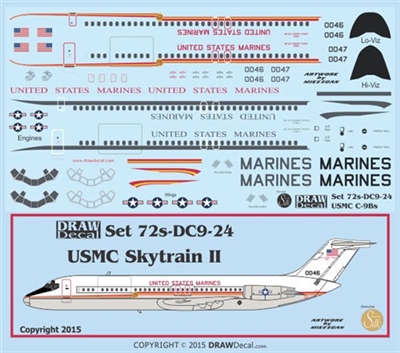 1:72 US Marines Douglas C9B (DC-9-32C) Skytrain II