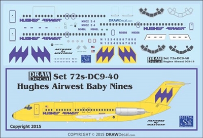 1:72 Hughes Airwest Douglas DC-9-15