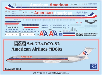 1:72 American Airlines McDD MD80