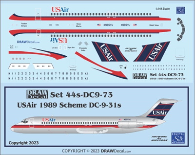 1:72 US Airways Douglas DC-9-31
