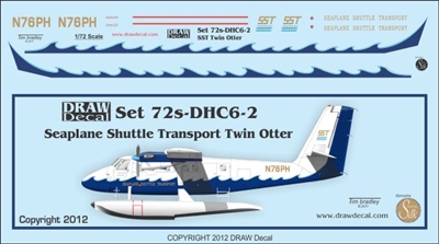 1:72 Seaplane Shuttle Transport DHC-6 Twin Otter
