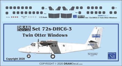 1:72 DHC-6 Twin Otter Door and Window Set (2)