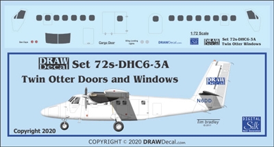 1:72 DHC-6 Twin Otter Door and Windows (extended set)