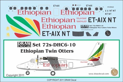 1:72 Ethiopian Airlines DHC-6 Twin Otter