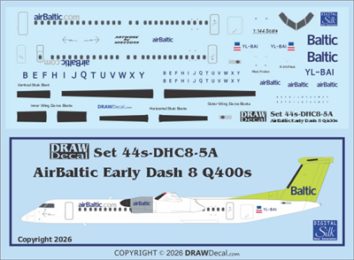 1:72 Air Baltic (earlier cs) DHC-8-Q400